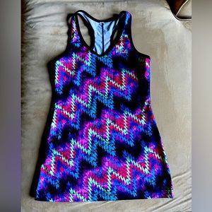 FILA Retro colorful workout racer back tank top